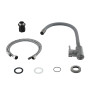 Змішувач для кухні Lidz Aria 015F3 (k35) з гнучким виливом LDARI015F3GGRP49565 Graphite/Grey