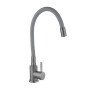 Змішувач для кухні Lidz Aria 015F3 (k35) з гнучким виливом LDARI015F3GGRP49565 Graphite/Grey