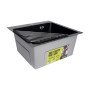 Сушарка на кухонну мийку кутова Lidz Acsis LA16 Black, кругла основа, для посуду 430х175 мм LDACSLA16BLM49769