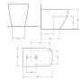 Біде підлогове Qtap Cardinal 520×345×400 мм, White QTCAR29W49031