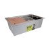 Мийка для кухні інтегрована Lidz Handmade H6845 Brushed Steel 3,0/1,0 мм LDH6845BRU49455