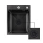 Сітка для сифона Lidz Acsis LA27 Black, силіконова, 117х117х37 мм LDACS33BLM49775