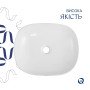 Раковина накладна Qtap Aquarius 470x380x120 мм, Marble, прямокутна, з донним клапаном QTAQA188MR49782
