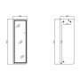 Дзеркало Qtap Gemini 500х1600 з LED-підсвічуванням Inside, з димером, QTGE50160049893