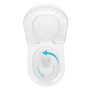 Унітаз підвісний Qtap Robin ML Ultra Quiet 490x365x325 мм, з сидінням Soft-close MagLock, White QTROBML26W49621