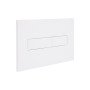 Клавіша змиву Qtap Standard 152x236x28 мм, White, лінійна QTSTD164W49471