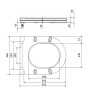 Сидіння для унітазу Qtap (Taurus 490) 422x360x30 мм, White, з мікроліфтом, Slim Duroplast, Quick Release QTSC179W49383