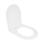 Сидіння для унітазу Qtap (Taurus 490) 422x360x30 мм, White, з мікроліфтом, Slim Duroplast, Quick Release QTSC179W49383