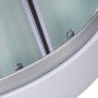 Душовий бокс Lidz Tani SB100x100.SAT.LOW.FR, скло Frost 4 мм