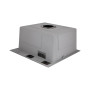 Мийка для кухні інтегрована Lidz Handmade H4545HB Decor Black PVD Honeycomb 2,5/0,5 мм LDH4545HDECBLM49438