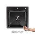 Мийка для кухні інтегрована Lidz Handmade H4545HB Decor Black PVD Honeycomb 2,5/0,5 мм LDH4545HDECBLM49438