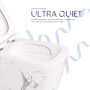 Унітаз підвісний Qtap Tern Ultra Quiet 520×345×325 мм, Marble, з сидінням Slim Duroplast / Soft-close / Quick Release QTTER26MR49002