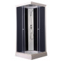 Душовий бокс Lidz Kubis SB90x90.SAT.LOW.GR, скло тоноване 4 мм