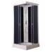 Душовий бокс Lidz Kubis SB90x90.SAT.LOW.GR, скло тоноване 4 мм