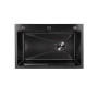 Мийка для кухні інтегрована Lidz Handmade H6845B Brushed Black PVD 3,0/1,0 мм LDH6845BRUBLM49456