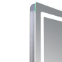 Дзеркало Qtap Mideya (MI2) 800х600 з годинником, з LED-підсвічуванням Touch, з антизапотіванням, димером, рег. яскравості QTMID80060049265