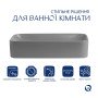 Раковина накладна Qtap Tern 610x350x135 мм, Stone grey, прямокутна, з донним клапаном QTTER188SG49789