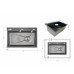 Мийка для кухні інтегрована Lidz Handmade H6845HB Decor Black PVD Honeycomb 3,0/1,0 мм LDH6845HDECBLM49445