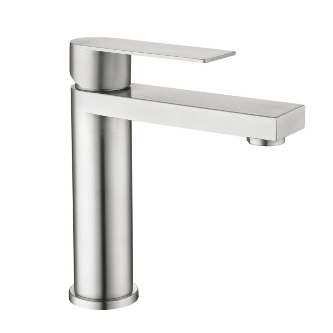 Змішувач для раковини низький Lidz Nexus 001F (k35)  LDNEX001FNKS49184 Nickel