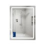 Дзеркало Qtap Mideya (MI2) 600х800 з годинником, з LED-підсвічуванням Touch, з антизапотіванням, димером, рег. яскравості QTMID100080049267
