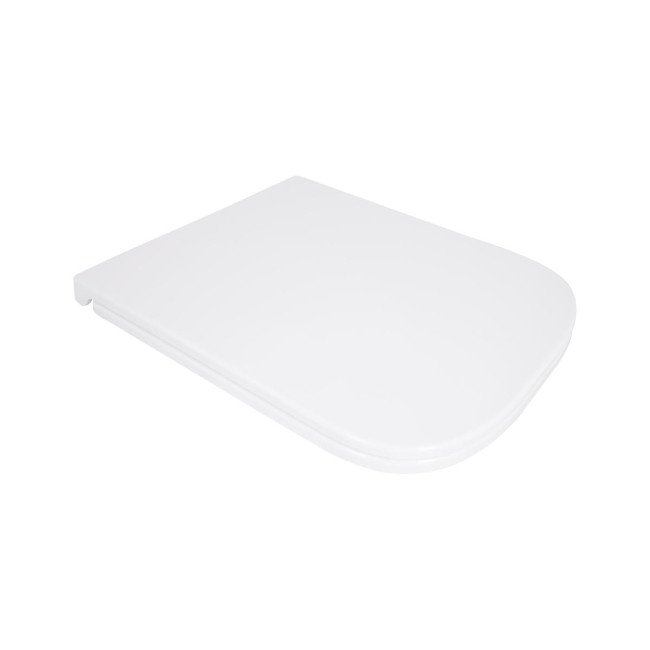 Сидіння для унітазу Qtap (Gemini 490) 428x344x37,5 мм, White, з мікроліфтом, Slim Duroplast, Quick Release QTSC179W49385