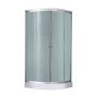 Душовий бокс Lidz Tani SB100x100.SAT.LOW.FR, скло Frost 4 мм