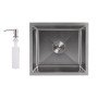 Мийка для кухні інтегрована під стільницю Lidz Handmade H4843 Brushed Steel 3,0/1,0 мм LDH4843BRU49441