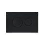 Клавіша змиву Qtap Standard 152x236x28 мм, Matt Black, кругла QTSTD164BLM49470