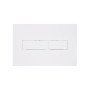 Клавіша змиву Qtap Standard 152x236x28 мм, White, лінійна QTSTD164W49471