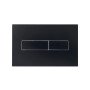 Клавіша змиву Qtap Standard 152x236x28 мм, Matt Black, лінійна QTSTD164BLM49473