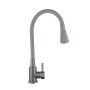 Змішувач для кухні Lidz Aria 015F31 (k35) з гнучким виливом LDARI015F31GGRP49567 Graphite/Grey