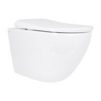 Унітаз підвісний Qtap Robin ML Ultra Quiet 490x365x325 мм, з сидінням Soft-close MagLock, White QTROBML26W49621