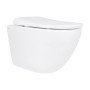 Унітаз підвісний Qtap Robin ML Ultra Quiet 490x365x325 мм, з сидінням Soft-close MagLock, White QTROBML26W49621