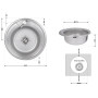 Кухонна мийка Brinex 490-A 0,6 мм Satin (BRIN490SAT06)