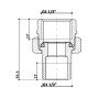 Згін-американка Thermo Alliance Standart 1 1/2"ВЗ нікель, прямий TAS190W40