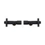 Комплект кранів Thermo Alliance Standart 1/2" З для рушникосушарки кутовий чорний SF395W15B