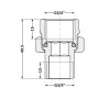 Згін-американка Thermo Alliance Standart 3/4"ВЗ нікель, прямий TAS190W20