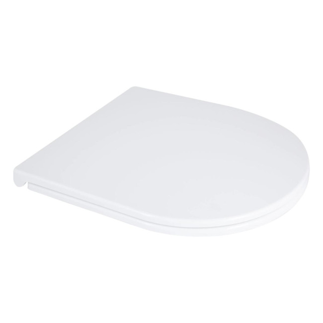 Сидіння для унітаза підлогового (Dove) 425×363×30 мм, White, з мікроліфтом, Slim Duroplast, Quick Release QT06228380BW3 Qtap