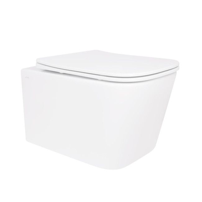 Унітаз підвісний Qtap Crow Ultra Quiet безобідковий з сідінням Soft-close QT05335170W