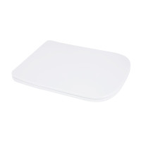 Сидіння для унітаза підлогового (Aries) 445×360×30 мм, White, з мікроліфтом? Slim Duroplast, Quick Release QT03228302W3 Qtap