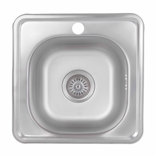 Кухонна мийка Brinex 3838 0,6 мм Satin (BRIN3835SAT06)