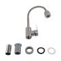 Змішувач для кухні Brinex Pure 015F41 з гнучким виливом   Nickel BRIPUR015F41NKL