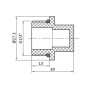 Заглушка PPR Thermo Alliance з різьбою 20х1/2" ЗР