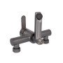 Змішувач для ванни Brinex Pure 006 з поворотним виливом (з душовим гарнітуром) Gunmetal Black BRIPUR006GRP