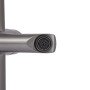 Змішувач для ванни Brinex Pure 006 з поворотним виливом (з душовим гарнітуром) Gunmetal Black BRIPUR006GRP