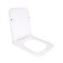 Сидіння для унітаза підлогового (Aries) 445×360×30 мм, White, з мікроліфтом? Slim Duroplast, Quick Release QT03228302W3 Qtap