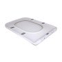 Сидіння для унітаза підлогового (Aries) 445×360×30 мм, White, з мікроліфтом? Slim Duroplast, Quick Release QT03228302W3 Qtap