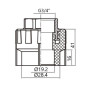 Муфта PPR Thermo Alliance 20х3/4" ВР
