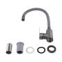 Змішувач для кухні Brinex Pure 015F3 з гнучким виливом   Graphite/Grey BRIPUR015F3GRG