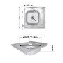 Кухонна мийка Brinex 6060-R 0,6 мм Satin (BRIN6060RSAT06)